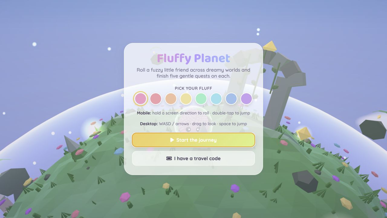 Claude Opus 4.8 Claude Code fluffy planet game